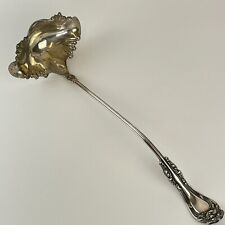 Antique Silver Plated Soup / Punch Ladle 38cm Wm A Rodgers Ornate Lilly Pattern