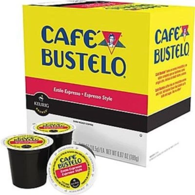 Cafe Bustelo Espresso Roast Coffee 12 to 144 Keurig K cup Pods Pick Any Quantity - Image 1 of 2