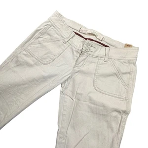 Pantalones cortos vintage Hollister Y2K tiro bajo acampanados caqui talla 3 nuevos con etiquetas - Imagen 1 de 11