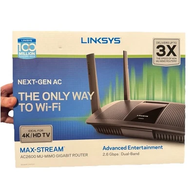 Linksys EA8500 WiFi Router AC2600 Max-Stream MU-MIMO Gigabit Dual-Band - Image 1 of 4