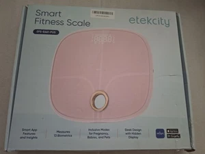 Etekcity EFS-E661-PUS Smart Fitness Scale for Body Weight, BMI, PINK, NEW - Picture 1 of 4