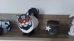 Soporte de papel higiénico para gato soporte de rollo de papel higiénico soporte de rollos inodoro - Imagen 1 de 7