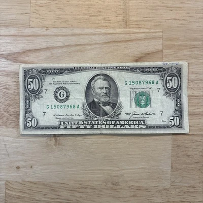 Old 50 Dollar Bill (1985) - Image 1 of 2