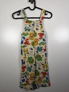 Vintage Be Mine Kind Jungen Tiere Grafik AOP Canvas Pullover Overall beige Gr. 4T 10x13 - Bild 1 von 11