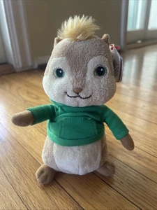 NWT* Ty Beanie Baby THEODORE Alvin & The Chipmunks 6.5" Plush Stuffed Toy - Picture 1 of 7