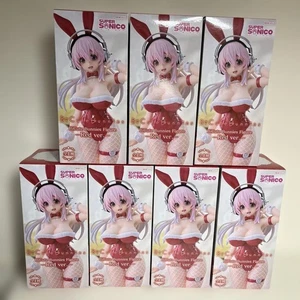 Super Sonico Bunny Ver. 7pcs Figures Bulk Sale, New/Used, Bundled - Picture 1 of 4