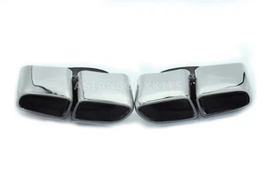 Polished Exhaust Tips Muffler Tail Pipes for Porsche Panamera 971 2017-2021 PAIR - Picture 1 of 2