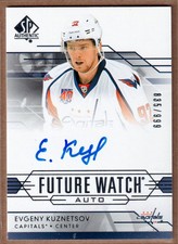 2014-15 SP Authentic Future Watch Autographs #288 Evgeny Kuznetsov RC AUTO /999
