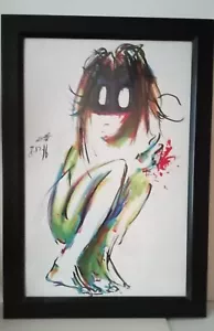 Quirky Piece of Framed Art Artist Unknown (at least to me) - Bild 1 von 6