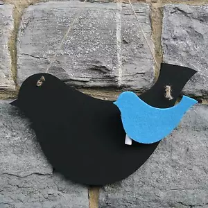 Pizarra de tiza en forma de pájaro: memorandos y notas para decoración del hogar - Imagen 1 de 1
