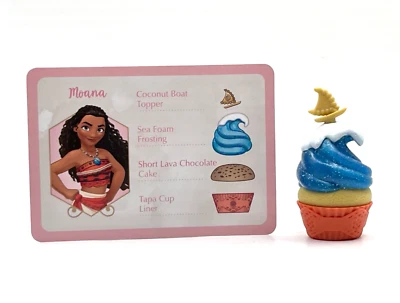 Disney Princess Enchanted Cupcake Party Moana Cupcake & Card Replacement NEW - Image 1 of 4