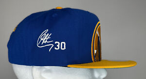 Mitchell & Ness NBA Golden State Warriors Cropped XL Curry Auto Snapback Hat,New