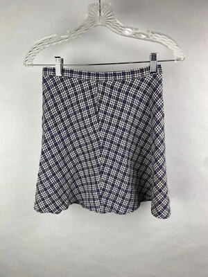 Falda a Cuadros Tartán Pata de Gallo La Belle Moda Mujer 7 Azul Marino Niña Escolar Foto 1 de 4