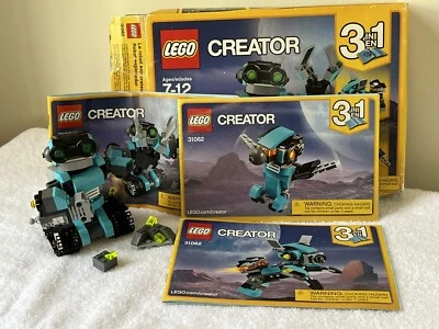 LEGO 31062 Creator Robo Explorer 3 in 1 Complete w/Instructions & Box - Image 1 of 4