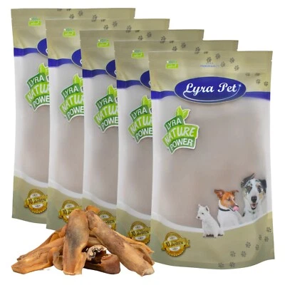 5 kg Rinderkopfhaut goldbraun Hundefutter Kausnack Kaustreifen Hund Lyra Pet® - Bild 1 von 4