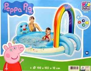 SPIELPOOL KINDER | PEPPA PIG | MIT RUTSCHE SPRINKLER WURFSPIEL 198x150x18cm NEU - Bild 1 von 2