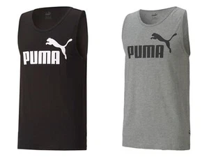 Puma Men Ess Essential Logo Tank Sleeveless Tee / T-Shirt Tank Top - Picture 1 of 11