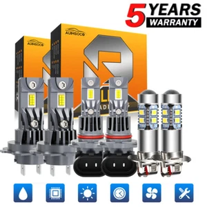 For Volkswagen Cabrio 2000-2002 6X LED Headlight Bulbs High Low + Fog Light Kit - Picture 1 of 16