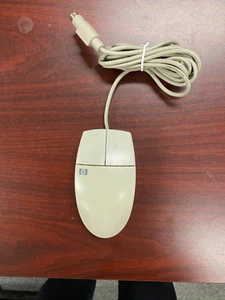 Vintage HP PS/2 Two Button Ball Mouse M-S34 C3751B/A for Retro Computer - Picture 1 of 2