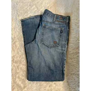 Jeans uomo Rock & Republic lavaggio medio blu denim Neil gamba dritta taglia 36x32 - Foto 1 di 5