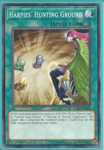 3x Yugioh LED4-EN009 Harpies' Hunting Ground 1st Edition Common - Picture 1 of 1