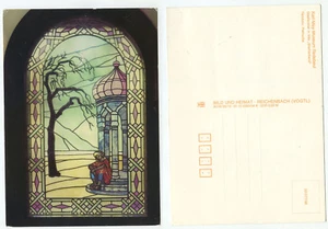 10804 - Ventana de cristal en Villa Shatterhand - Museo Karl May Radebeul - Postal antigua - Imagen 1 de 1