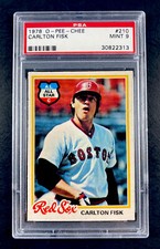 1978 O-PEE-CHEE #270 CARLTON FISK HOF PSA 9 Red Sox MINT Low pop