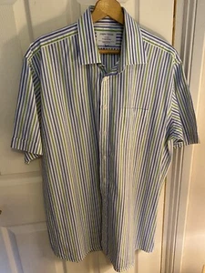 Joseph Turner mens striped short sleeve shirt. 17. - Picture 1 of 3