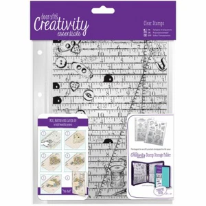 Docrafts DCE907101 Creativity Essentials A5 Clear Background Stamp Haberdashery - Picture 1 of 1