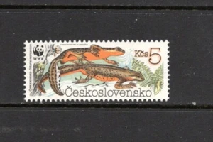 S3007 Czechoslovakia 1989 WWF European Newt 1v. MNH - Picture 1 of 1