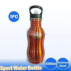 1PC 500ml Stainless Steel Water Bottle Sport Outdoor Training Drink Gym Camping - Picture 1 of 24