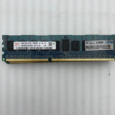 Hynix 4GB 1Rx4 PC3L-10600R-9-10-C2 HMT351R7BFR4A-H9 MW4C2 - Image 1 of 3