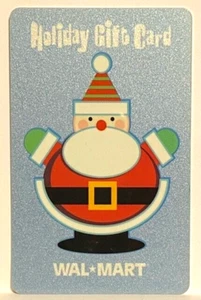 WalMart Happy Jolly Smiling Santa Claus Cartoon Christmas 2006 Gift Card VL-1183 - Picture 1 of 1