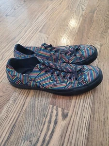  Converse All Star Rainbow Lined Unique Print Women's 9 Mens 11 - Picture 1 of 5
