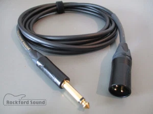 Mogami W2549 negro | dorado neutrik XLR macho a 1/4" TS | cable desequilibrado - Imagen 1 de 3