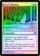 Serra's Blessing FOIL 9th Edition HEAVILY PLD White Uncommon MAGIC CARD ABUGames