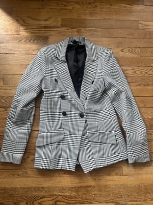 PAZ DE TELA BLAZER A CUADROS NEGRO/BLANCO - Extra pequeño XS Foto 1 de 4