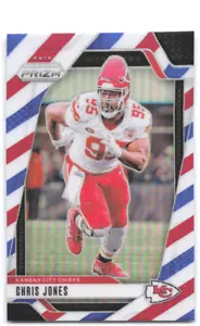 2024 Panini Prizm Rosso Bianco e Blu Chris Jones - Foto 1 di 2