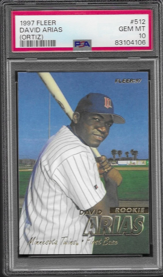 David Arias Ortiz 1997 Fleer #512 PSA 10 Foto 1 de 1