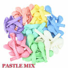 10" Latex Macaron Pastel Balloons 100Pcs Candy Mix Colour Party Decoration New
