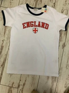 Replica Boys England Shirt White Red RRP £10 UK11-12(EU146/152)(RD780)(L021) - Picture 1 of 1