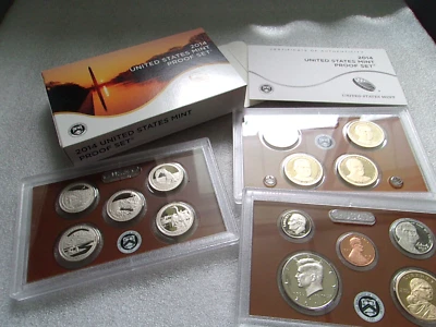 2014 US Mint 🇺🇸 PROOF SET, Box & CoA (14 Coins) - Image 1 of 4
