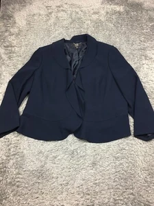 Alex Marie Jacket Woman Size 22W Blue Career Designer Clasp Closing - Picture 1 of 14