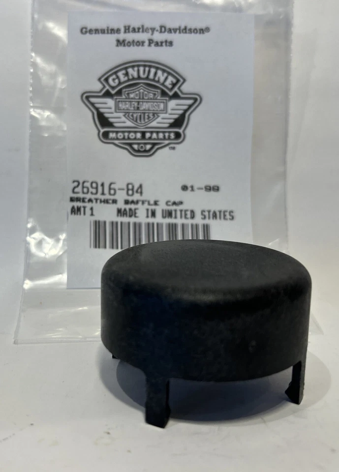 Harley Davidson 26916–84 Breather Baffle Cap Sportster XL 84-90 OEM NOS - Image 1 of 1