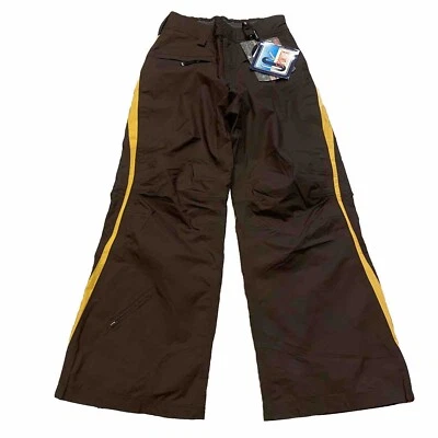 PANTALONES DE SNOWBOARD ACAMPANADOS MARRÓN HELLY HANSEN NUEVOS CON ETIQUETAS DE COLECCIÓN TALLA L 80 DORADO (2) Foto 1 de 4