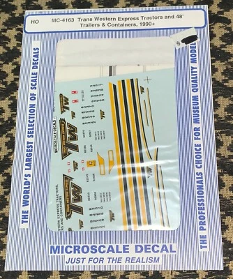 TRANS WESTERN EXPRESS 48 'TRAILERS & CONTAINERS  Microscale HO SCALE MC-4163 - Image 1 of 3