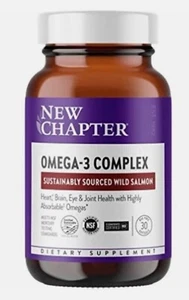 New Chapter Omeg-3 Complex, 30 Softgels , Exp 07/25 (Pack of 1) - Picture 1 of 2