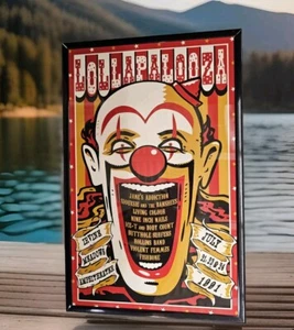 Póster de concierto Lollapalooza 1991 11 X 17 enmarcado - Imagen 1 de 2