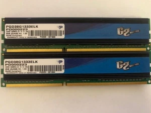 PATRIOT 8GB (2X4GB) DDR3-1333MHz PC3-10600 1.5V UDIMM PGD38G1333ELK - Picture 1 of 2