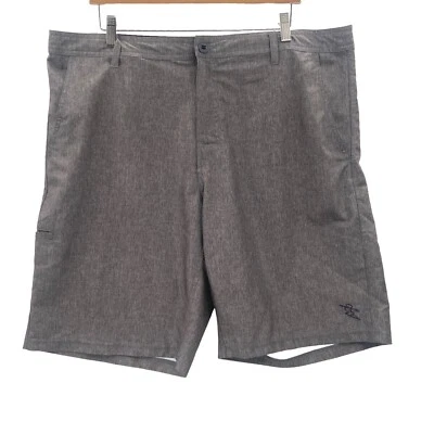 EUC Da Hui Shorts Mens Gray Hybrid Collection Board Shorts Zipper Stretch SZ 40 - Image 1 of 4